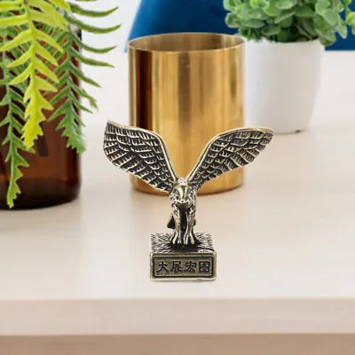  Brass Ornaments American Eagle Statue Dashboard Miniature Office • £6.79