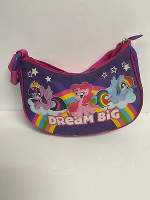 MY LITTLE PONY DREAM BIG SHORT Small SHOULDER BAG Zipper Works Good Shape HB372 • $8.99