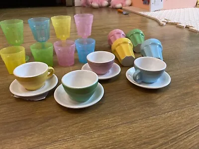 IKEA DUKTIG Toy Kitchen Accessories Cups And Glasses • £15