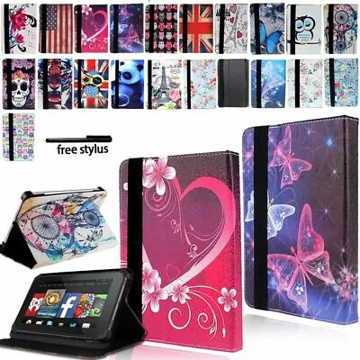£4.99 • Buy Leather Tablet Stand Cover Case For Amazon Fire 7 12th/HD 8/8 Plus/HD 10/10 Plus