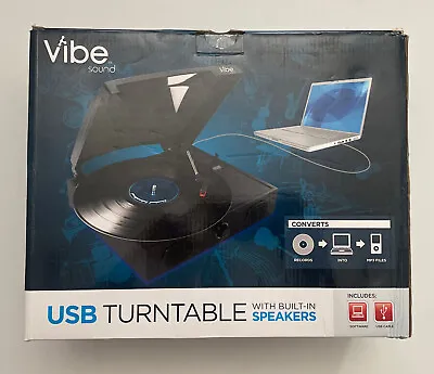 Vibe Sound USB Turntable With Buit-in Speakers • $42