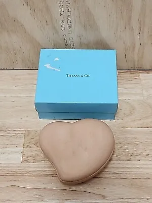 Tiffany & Co Elsa Peretti Terracotta Heart Box Jewelry Box RARE • $194.99