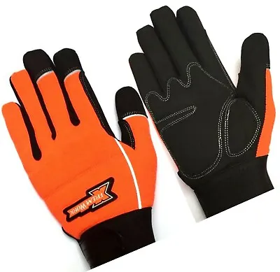 Work Gloves Hand Protection Mechanics Tradesman Farmer's Gardening DIY Builders • £6.99