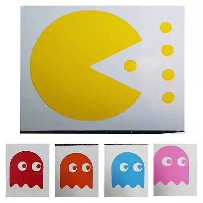 Pacman & Ghost VINYL DECAL ATARI 2600 MIDWAY TAITO ARCADE VIDEO GAME MRS GHOST • $4.99