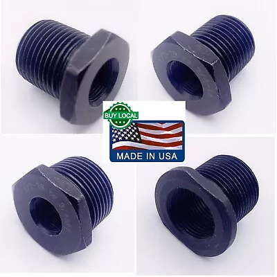 4 PCS Steel Thread Adapter 1/2x28 To 5/8x24 /  3/4x16  /13/16x16 / 3/4 NPT • $11.47