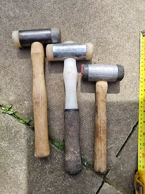 Joblot Of 3 Vintage Thor  Double Headed Hard  Rubber Plastic  Mallet / Hammers • $6.15