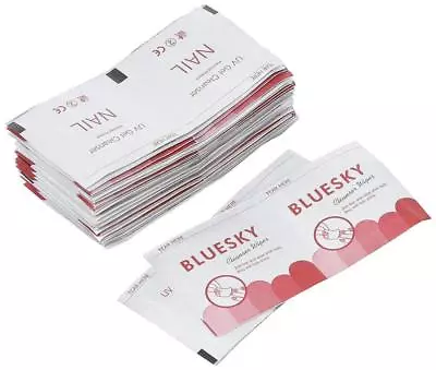 £4.49 • Buy Bluesky UV Gel Cleanser Wipes Prep Wipe Alcohol Gel Polish Nail Wrap No Residue
