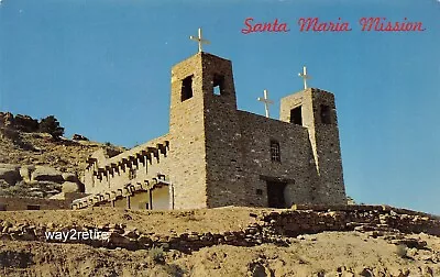 Postcard NM McCarty's Route 66 Santa Maria Mission Pueblo Road New Mexico • $6.99