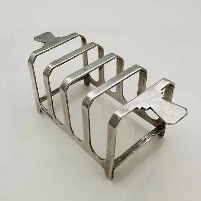 ART DECO 5-Bar TOAST RACK STERLING SILVER GEORGE VI Sheffield 1937 Mappin & Webb • $118.12