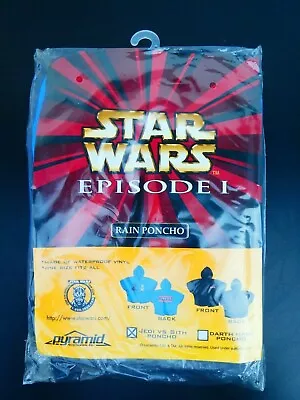 Star Wars Episode 1 Jedi Vs Sith Rain Poncho • $14.99