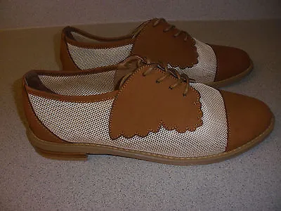 F-TROUPE Leather And Mesh Oxford Men's Shoes Size 7/39 EURO • $39.99