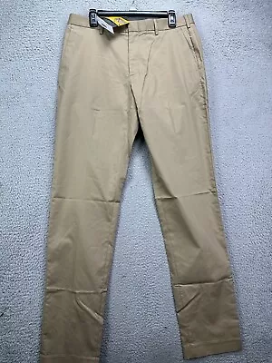 J.Crew Pants Mens 34X36 Ludlow Tan Khaki Chino 3XDry Straight Leg Pockets NEW • $42.75