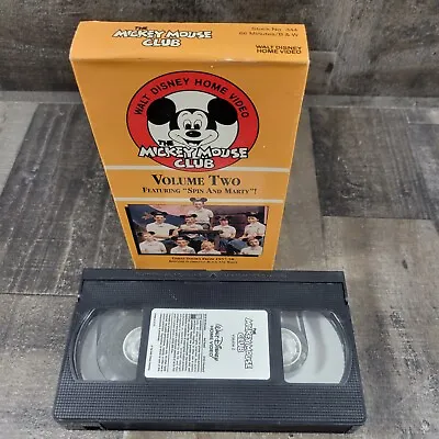 The Mickey Mouse Club Volume 2 VHS By Walt Disney Home Video Tape Vintage • $2.95