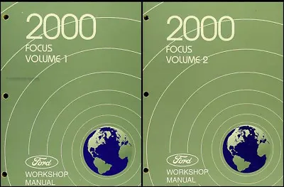 $69 • Buy 2000 Ford Focus Factory Repair Shop Manual 2 Volume Set Service Workshop Books