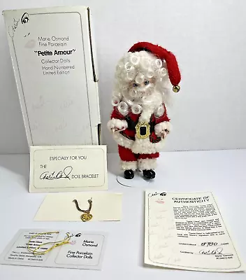 Marie Osmond Porcelain Doll Petite Amour SANTA CLAUS Limited Edition W/COA • $20