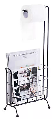 New Basicwise Metal Toilet Paper Holder With Magazine Rack QI003489 • $68.19