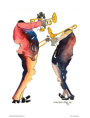  Brass Duo  A Jazz-themed Print By Leo Meiersdorff® • $80