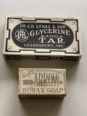 Lot Of 2 Vintage Soap Boxes. Swift’s Arrow And J. B. Lynas & Son Glycerine & Tar • $19.99