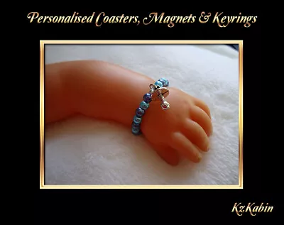 Baby Annabell Dolls Blue Beaded Bracelet & Dummy Charm Reborn • £2.75