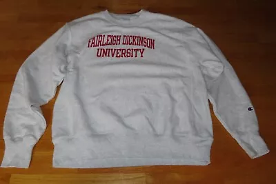 Vintage Champion - FAIRLEIGH DICKINSON UNIVERSITY Reverse Weave (LG) Sweatshirt • $75