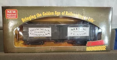 HO Scale ROUNDHOUSE 84606 Bowman Dairy 40'  Wood Milk Car 125 N.O.S. • $29.95