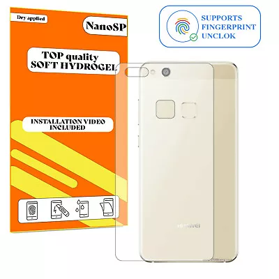 Back Protector For Huawei P10 Lite Hydrogel Cover - Clear TPU FILM • £3.90