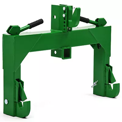 3 Pt Quick Hitch Adapter For Category 1 & 2  W/ Adjustable Bolt Tractor Green US • $154.99