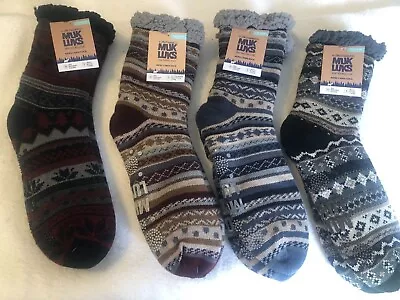 MukLuks Men's Slipper Cabin Socks Multi-colored Size L/XL • $22.99