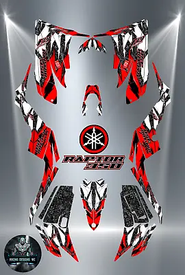 $160 • Buy Yamaha Raptor 350 2004-2014 Full Graphics Kit Sticker Decals
