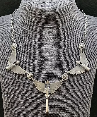 Mexican Sterling Silver Dove Birds Necklace • $138