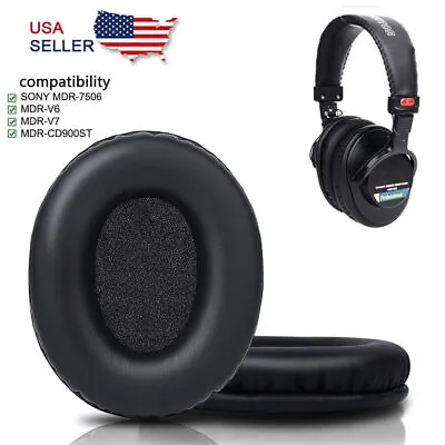 Replacement Ear Pads Cushion For Sony MDR-7506 MDR-CD 900ST MDR-V6 Headphones • $7.59