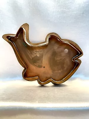 HUGE EXTRA LARGE FISH WHALE COPPER COOKIE CUTTER 9.5 Inches Vintage With Handle • $72