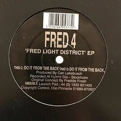 Fred 4 - Do It From The Back - 4x4 / Electro Mixx 12” Techno Electro Vinyl 1995 • $18.66