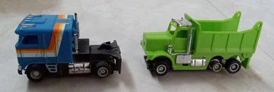 $69.99 • Buy Vintage 2 Lot TYCO US-1 ELECTRIC TRUCKING HO Slot Kenworth Cab Over Dump Truck