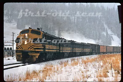 R DUPLICATE SLIDE - D&RGW Rio Grande 5674 F-7 Action On Frt In Snow Winter Park • $12.89