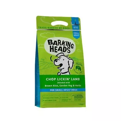 £20.31 • Buy Barking Heads Chop Lickin' Lamb Dry Dog Small Breed Dry Dog Food -  1.5 Kg