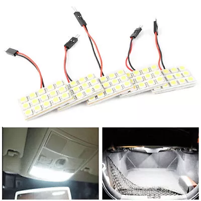 5050 LED White Light SMD Lamp Panel T10 Festoon Dome BA9S 12V 5Pcs • $10.26