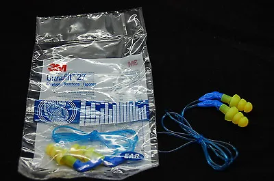 3M E-A-R UltraFit 27 Corded Ear Plugs 340-8002 Reusable Ear Plugs • £6.59