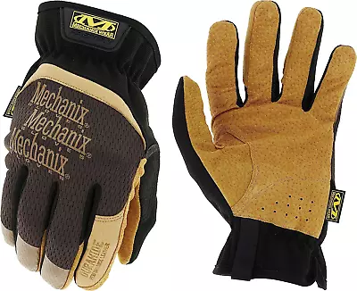 Mechanix Wear: Durahide Leather Fastfit Work Glove With Elastic Cuff For Secure  • $30.99