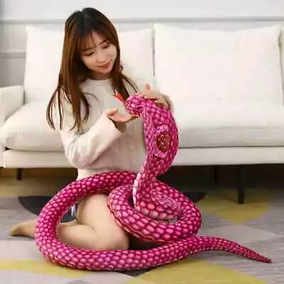 80-240CM Python Snake Plush Toys Stuffed Snake Plushie Doll Boys Birthday Gifts • $20.84