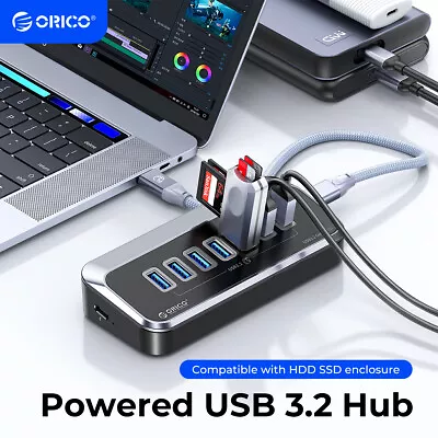 ORICO ORICO 4/7 Ports USB C Hub 3.2 Gen 2 10Gbps Splitter Adapter For PC Laptop • $31.49