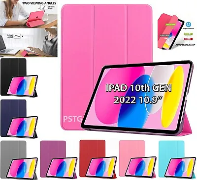 £4.99 • Buy Leather Magnetic Smart Case Cover For New Apple IPad 10th Generation 2022 10.9''