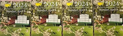 4 Tickets - 2024 Masters Golf Tournament:  Monday Practice Round  - April 8th • $3650