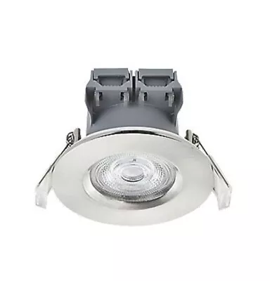 LAP Downlight Integrated LED 4000K Cool White Brushed Nickel IP65 (7565V) • £4