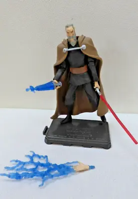 Count Dooku Sith Lord Star Wars 2008 Clone Wars Complete Figure Toy Lightsaber • £13.99