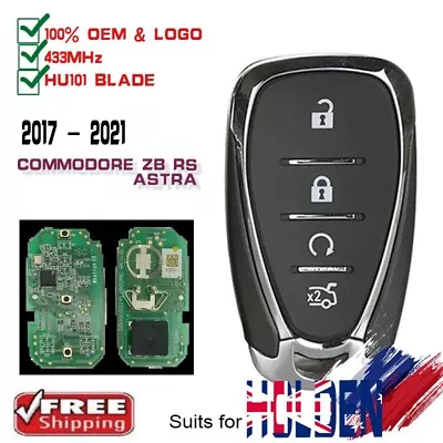 OEM Smart Remote Key 433MHz 4B To Suit Holden Commodore ZB / RS Astra 2017-2021 • $97.68