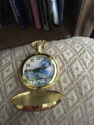 £4.99 • Buy Spitfire Plane WWII Replica Pocket Watch Gold Colour