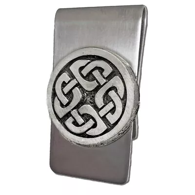 Celtic Pewter Shield Knot And Stainless Steel  Money Clip Made In USA • $24.99