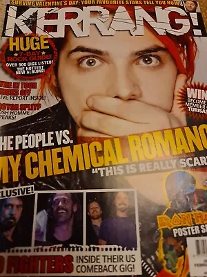 GERARD WAY MY CHEMICAL ROMANCE KERRANG MAGAZINE No Middle Posters • £54.99