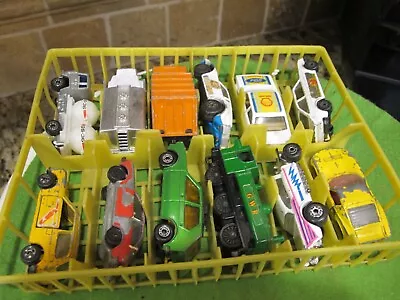 Asst VTG Matchbox/and Other Makes  Lot 1960s/1970s Cars & Trucks With Tray • $5